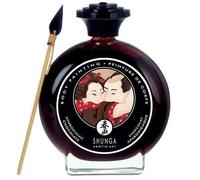 SHUNGA Pintura Corporal De Chocolate - Delicioso Chocolate Líquido Con Pincel Creativo Para Momentos Especiales