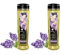 Shunga Sensación de Lavanda Masaje Aceite 240 Ml 260 g (Paquete de 2)
