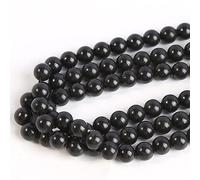 Shungita Piedra Natural Cuentas De Piedras Preciosas Naturales Para Pulsera, Collar, Joyería, Fabricación De Bricolaje (4mm)