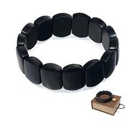 Shunguita de Piedra Natural Pulsera Proteccion Para Hombre Y Mujer (Tamaño de la muñeca: S 6 pulgadas)