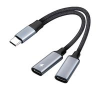 ShunJian Divisor USB C, adaptador doble US/B C, adaptador USB tipo C doble divisor para auriculares y cargador, USBC Split/ter 2 puertos, hub US/B C, resistente y duradero, adaptador multifunción 2 en