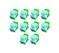 SHUNLIDAMAI Paquete de 10 acopladores de fibra óptica SC monomodo para paneles de conexión y placas de pared, adaptador de cable de fibra óptica (verde hierba, contacto físico en ángulo)