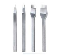 Shuny 4 Pcs Tenedores, Herramientas de Cuero, Herramientas del arte del metal del cuero del diamante, para Coser Cuero DIY Perforadoras Herramientas