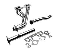 Shuogoufeng Store Sistema de cabezal de escape Silver Performance 90-95 compatible con camioneta de 4 ruedas 2.4L 22RE 4WD Colectores y piezas