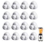 SHUOHONG 16 Piezas Ruedas para Muebles, Ruedas Muebles Rotación de 360 Grados, Rueda para Mover Muebles Autoadhesivo, Mini Ruedas Adhesivas Giratorias Rodamientos de Bolas para Muebles (Nailon Blanco)