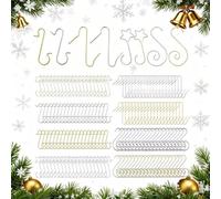 SHUOHONG 160 Piezas Adornos Arbol Navidad Ganchos Decoración Arbol de Navidad Ganchos Christmas Baubles Adornos Navideños Decoração Arvore Natal para Arboles Colgantes Decorativos