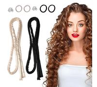 SHUOHONG 2 Piezas Rizador Pelo sin Calor, Heatless Hair Curlers, Curling Rod Damage Free Hair, Rizador Pelo, sin Rizos de Calor para Dormir, No Hay Rizos Finos Calientes para Cabello Largo y Corto