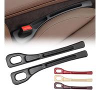 SHUOHONG 2 Piezas Tapón de Espacio de Asiento de Coche, Tira de Relleno para el Espacio del Asiento del Automóvil, Relleno de Huecos de Asiento de Coche Universal para Coche, SUV, Camión (Negro)