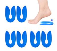 SHUOHONG 3 Pares Taloneras Silicona, Almohadillas de Gel para Talones, Aliviar Fascitis Plantar Plantilla Espolon Calcaneo, Plantillas Talon para Fascitis Plantar, Espolon Calcaneo, Tendinitis (S)