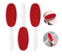 SHUOHONG 3 Piezas Quitapelusas, Cepillo para Tejidos Junior Doble Cara Blanco, Cepillo para Ropa Adsorción Electrostática Pelo de Mascotas Eliminar, Cepillo Doble Cara Multiusos para Quitar El Pelo