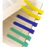 SHUOHONG 6 Pezzi Segnalibri Intelligente de Silicona, Segnalibro Personalizzato in Silicone, Segnalibri Colorati, Segnalibro Automatico, Accessori di Lettura Carini per Quaderni e Taccuini