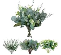 SHUOHONG Eucalipto Artificial 30 Piezas Eucalipto Natural Home Decoration