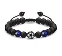 SHUOHONG Exquisito Regalos Futbol Niños, Pulsera Niño Regalos Navideños, Pulsera de Amistad, Idea de Regalo para Fanáticos del Fútbol, Regalo de Cumpleaños para Hijo Nieto Sobrino (Estilo con Cordón)