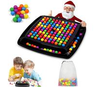 SHUOHONG Juego de Mesa de Eliminación, Rainbow Bead Tablero Ajedrez Intelectual, Ensamiento Lógico Game, Juego Ajedrez, Juguete Educativo Interactivo A Juego para Niños, Padres (120 Bolas)