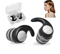 SHUOHONG Ohrstöpsel zum Schlafen, Weich 3D Shape Schlaf Ohrenstöpsel, Noise Cancelling Ohrstöpsel Wiederverwendbarer, Gehörschutz Schlafen zum Reisen, Arbeit, Schlafen und Konzert (Negro)