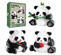 SHUOHONG Panda Mini Building Blocks, Bloques de Construcción Lindo, Panda Bloques 3 en 1, Panda Bloques Construccion Reutilizable, para Apto para Niños a Partir de 6 Años Adultos (686 Pcs)