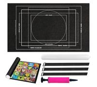 SHUOHONG Tapete Puzzle, Fieltro Tapete Puzzle para 1500 Piezas, Plegable Alfombra Puzzles con Bomba Inflable, Estera de Rompecabezas Portátil, Antideslizante Puzzles para Almacenar Rompecabezas