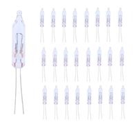 ShuoHui Bombilla de repuesto/para mini cadenas de luces, 12 V, 0,08 A, 1 W, blíster/enchufe, luz blanca cálida DIY (100)