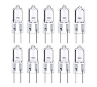 ShuoHui G6.35 50W 12V Halógena Light Bulbs Dimmable, 650lm, Blanco Cálido 2700K, Clear Capsule Lamp, GY6.35 Bi-pin Halógeno Light (5)