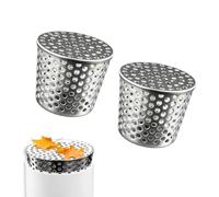 Shuojia 2 Piezas Rejilla Desague Jardin Acero Inoxidable, Diámetro 90-110mm | Anticorrosivo, Antióxido, Tapa Desague Terraza, Fácil de Instalar, Rejilla Anti Hojas, para Filtrar Ramas Frutas Musgo Barro