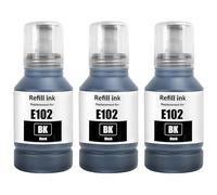 SHUOLEI 102 Tinta ET-2850 ET-4850 ET-3850 ET-2856 ET-4856 Compatible con Epson 102 Cartucho de Tinta Multipack para ET-4850 ET-2750 ET-2756 ET-4750 ET-2851 ET-15000 (3-Pack,3 Negro)