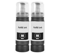 SHUOLEI 104 Tinta Compatible con Epson 104 Cartucho de Tinta Multipack para ET-1810 ET-2726 ET-2810 ET-2811 ET-2812 ET-2814 ET-2815 ET-2820 ET-2821 ET-2825 ET-2826 ET-4800 (2 Pack,2 Negro)