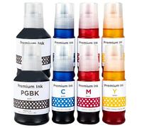 SHUOLEI Bottled Ink GI-50 GI50 GI-51 GI51 Cartucho de tinta compatible con GI 51 50 Multipack compatible con Pixma G1520 G1560 G2520 G2560 G3560 G1530 G2570 G5050 G660 050G 7050 (8 Paquetes, 2BK/2C/2M