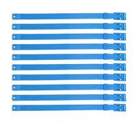 Shuoshenm 10 Unidades Collar para Cabra de PU, Collar Ajustable para Ganado Vacas Ovejas Caballos, Collar de Identificación por Color de 23 Pulgadas con Diseño Suave y Duradero para Manejo d (Azul)