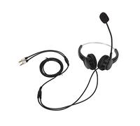 Shuoshenm Auricular de Centro de Llamadas con Doble Enchufe de 3,5 mm, Auricular para computadora con cancelación de Ruido para Servicio al Cliente, Auricular para PC y teléfono con Protecci