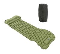 Shuoshenm Colchoneta Inflable para Acampar, colchón de Aire Ligero con válvula de 2 vías para Tienda de campaña y Hamaca, cojín de Nailon 40D Laminado con TPU y Valor R de 1,3. (DE Verde)