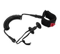 Shuoshenm Correa para Bodyboard en Espiral con Muñequera Acolchada, Accesorio de Surf Ajustable 5.5MM/5ft para Bodyboard y Tabla de Surf, Material TPU Ultra Ligero para Mayor Comodidad (Negra)