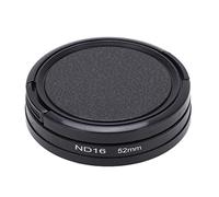 Shuoshenm Filtro de lente de densidad neutra ND16 de 52 mm para cámara de acción 9, filtro de vidrio impermeable y antiarañazos con anillo protector de silicona para 9 y 10