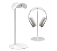 SHUOSUO Soporte para Auriculares, Soporte de Cascos de Mesa con Base de Aluminio, Compatible con AirPods MAX, Beats, Bose, B&O, Sony, Sennheiser, Gaming (Blanco)