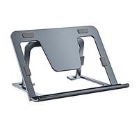 SHUOSUO Soporte Tablet Ajustable y Plegable, Soporte Delgado Portátil de Aluminio para Mesa, Compatible con iPad Pro/Air/Mini, Samsung Tab, Surface Pro, Kindle Fire (7-13") (Gris)