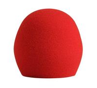 Shure A58WS-Red - Parabrisas de espuma para todos los micrófonos de Shure Ball, Rojo