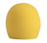 Shure A58WS-YEL - Parabrisas de espuma para todos los micrófonos tipo bola Shure, color amarillo