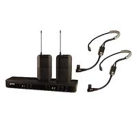 Shure BLX188/SM35 UHF Sistema de micrófono inalámbrico Altavoces, Artistas, presentaciones - Duración de la batería de 14 Horas, Alcance de 100 m | Incluye (2) micrófonos de