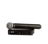 Shure BLX24/B58 UHF - Sistema de micrófono inalámbrico UHF Iglesia, Karaoke, Voz - Duración de la batería de 14 Horas, Alcance de 300 pies | Incluye micrófono Vocal de Mano Beta 58A,