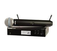 Shure BLX24R/B58 UHF - Sistema de micrófono inalámbrico UHF Iglesia, Karaoke, Voz - Duración de la batería de 14 Horas, Rango de 300 pies | Micrófono Vocal de Mano Beta 58A, Receptor