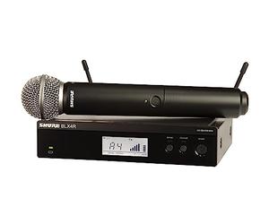 Shure blx24r/SM58 Stage/Performance micrófono inalámbrico Negro - Microphones (Stage/Performance micrófono, inalámbrico, 662 - 686, batería/Pila, LR6, Alcalino)