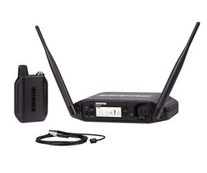Shure GLXD14+/93 Sistema de micrófono inalámbrico Digital Pro de Doble Banda para entrevistas, presentaciones, Teatro, duración de la batería de 12 Horas, Rango de 100 pies | Micrófono Lavalier WL93