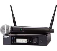 Shure GLXD24R+/SM58 - Sistema de micrófono inalámbrico Digital Profesional de Doble Banda para Iglesia, Karaoke, vocales - Duración de la batería de 12 Horas, Alcance de 100 pies | Micrófono Vocal de