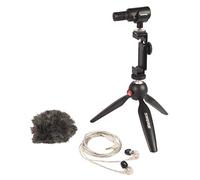 Shure Paquete de vídeo portátil con Cascos SE215 y Kit de vídeo MV88+ con micrófono estéreo Condensador Digital