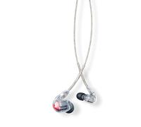 Shure SE846 uriculares Profesionales con Cuatro microtransductores de Alta definición para precisión de Frecuencias agudas y Bajos Profundos, Aislamiento de Sonido, 3.5 mm Cable, Transparente