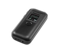 Shure Shure transmisor de petaca MXW1X Transmisor de petaca híbrido con micrófono omnidireccional y batería recargable, perfecto para presentaciones con
