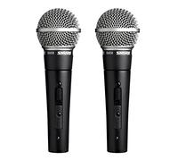 Shure SM58S - Micrófono vocal, 2 unidades, con interruptor de encendido y apagado