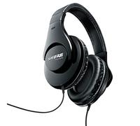 Shure SRH240A-BK-EFS Auriculares de diseño cerrado, para estudio y aplicaciones profesionales, cable desmontable, almohadillas de terciopelo, plegables - Negro