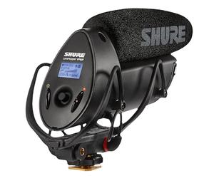 Shure VP83F Lenshopper Condenser de la cámara Micrófono de escopeta con grabación de flash digital integrado: parabrisas, inmunidad de RF superior, LCD retroiluminada, montaje de choque de lira Rycote