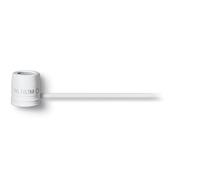 Shure WL183MW/O-TQG LAVALIER Microphone, Omni, White 1 cm Condenser Lavalier, White, Omnidirectional, TA4F Termination Pouch, Tie Clip, Snap-Fit Windscreen