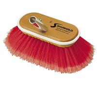 Shurhold 965 - Cepillo Combinado de cerdas de 6 Pulgadas, Cepillo para Cubierta con cerdas de poliestireno Rojo